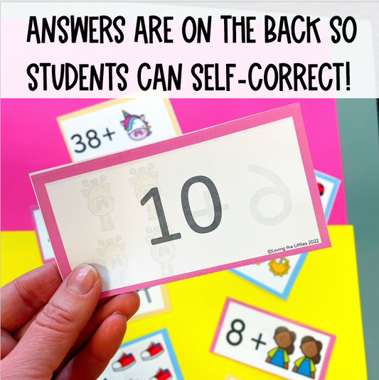 Counting On Addition Cards