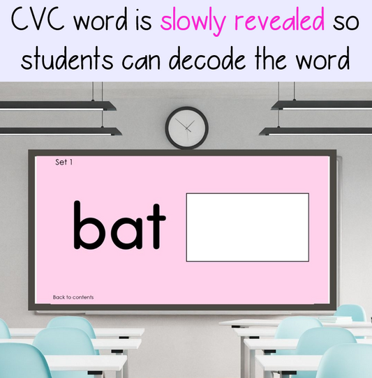 CVC Words PowerPoint | Blending and Decoding Activity