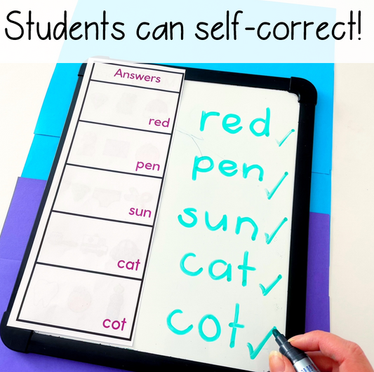 Mystery CVC Words | Decodable Words Activity