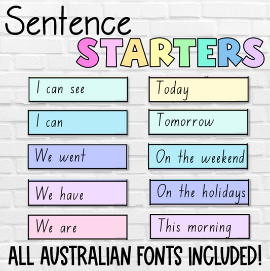 Sentence Starters and Word Banks Bundle