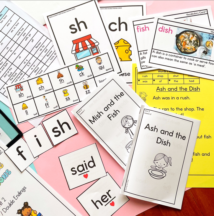 Small Reading Group Lessons for Prep/Kindergarten | Unit 2 Digraphs