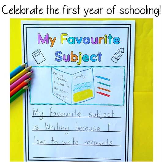 Kindergarten Memory Book | End of the Year Reflection Book for Prep