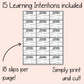 Writing Learning Intention Slips for Kindergarten