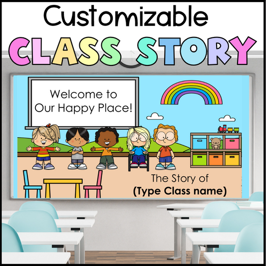 Editable Back to School Class Story | Customizable PowerPoint for Beginning of Year