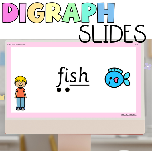 Digraph & Double Endings Slides | PowerPoint for Reading and Spelling Digraph Words