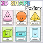 Cute 3D Shape Posters for the Classroom