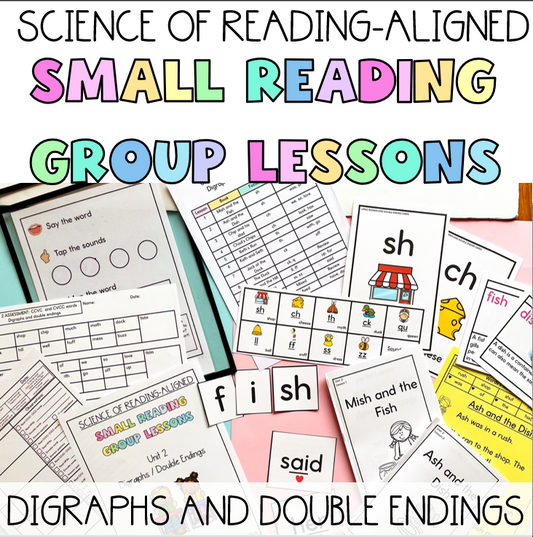 Small Reading Group Lessons for Prep/Kindergarten | Unit 2 Digraphs