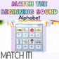 Match It! Prep/Kindergarten Beginning Sound Matching Worksheets | Phonics Activity