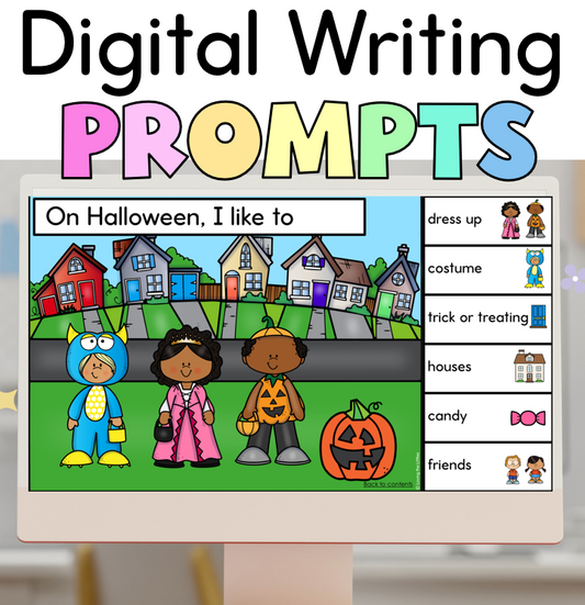 Digital Writing Prompts | No Prep Writing Slides PowerPoint