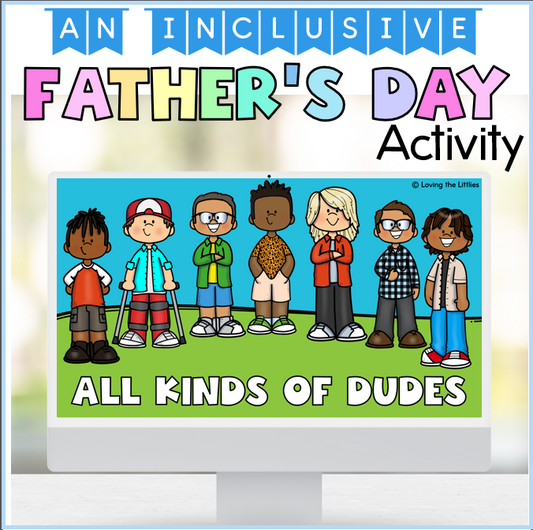 Free Father’s Day Activity | Inclusive My Special Dude Story and Worksheet