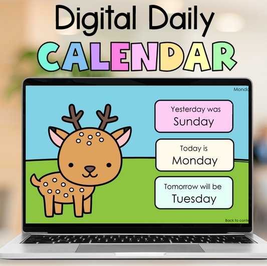 Digital Calendar Math PowerPoint for Foundation | Days Months Weather Seasons