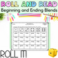 Roll It! Prep/Kindergarten Roll and Read Blends | CCVC and CVCC Fluency Practice