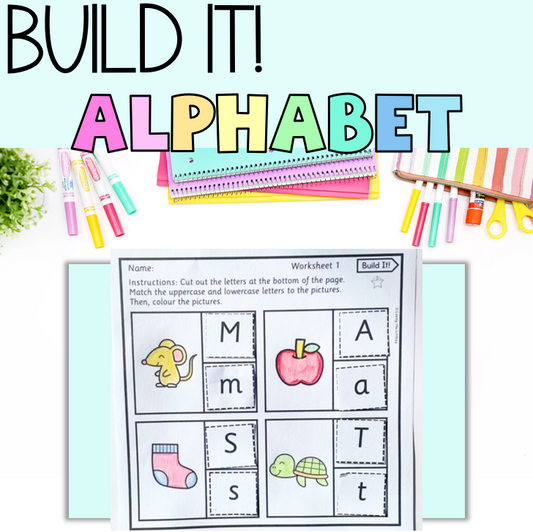 Build It! Alphabet | Letter Sound Match | Uppercase & Lowercase Activity for Prep/Kindergarten