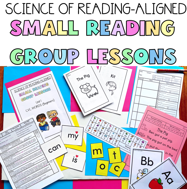 Small Reading Group Lessons for Kindergarten | Unit 1 CVC Words
