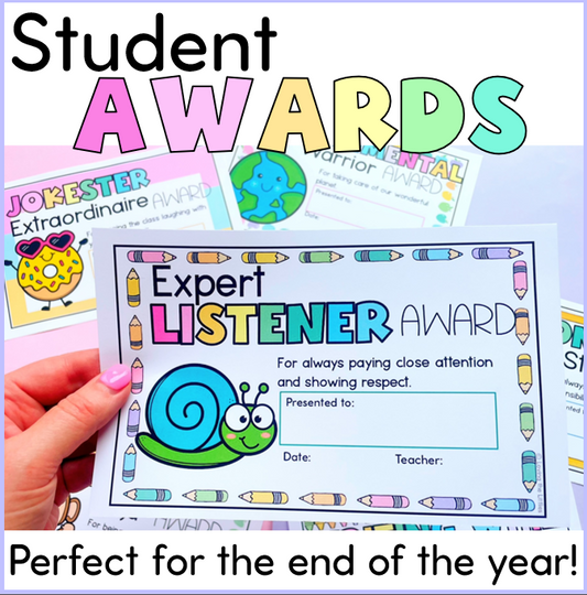 End of Year Student Awards Certificates | Student Gifts | Positive Reinforcement