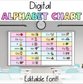 Free Digital Alphabet Chart