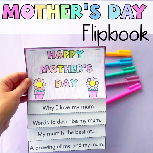 Mother’s Day Flip Book Writing Activity