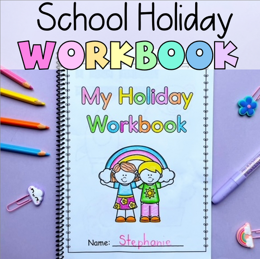 School Holiday Workbook for Prep/Kindergarten