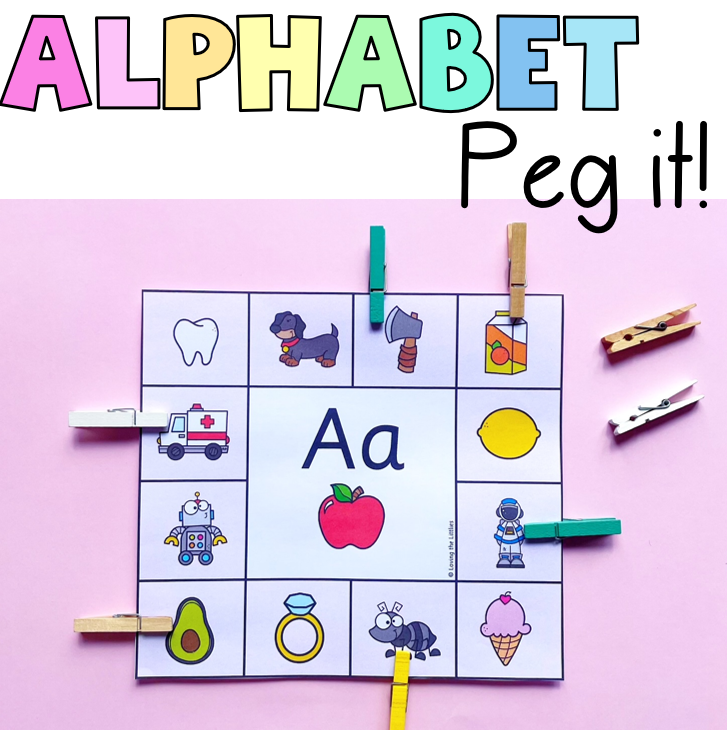 Alphabet Peg it | Beginning Sound Activity | Phonics for Kindergarten