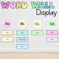 Editable Word Wall Display | Pastel Classroom Decor