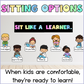 Sitting Options Display | Flexible Seating Visuals | Floor Time Choices
