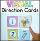 Visual direction cards | Editable visual instructions | Cards with pictures