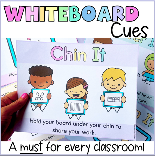 Whiteboard Cues Posters | Mini Whiteboard Routines | Chin It Park It Bin It Hover It Cap It