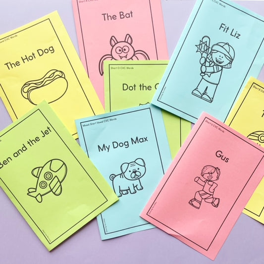 Decodable CVC Word Readers | Home Reading | Short Vowel Decodable Books