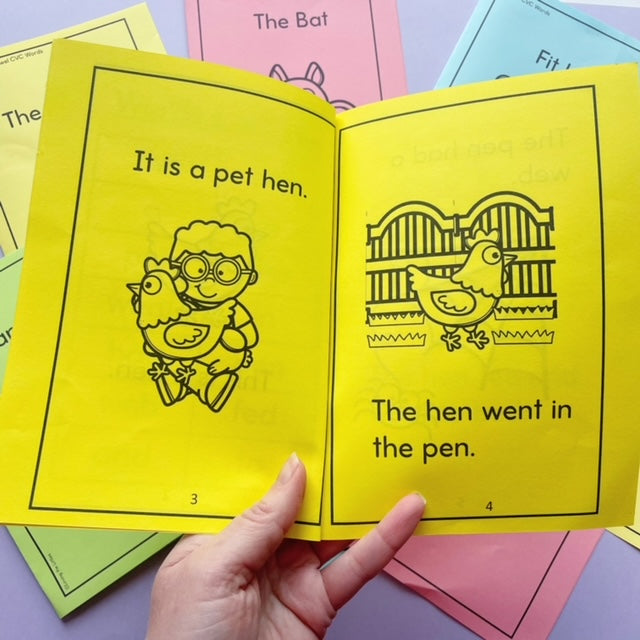 Decodable CVC Word Readers | Home Reading | Short Vowel Decodable Books