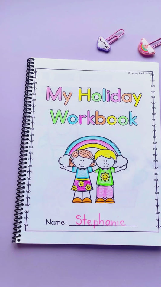 School Holiday Workbook for Prep/Kindergarten