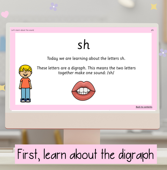 Digraph & Double Endings Slides | PowerPoint for Reading and Spelling Digraph Words