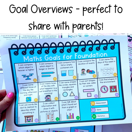 Foundation English and Maths Learning Goals | Student Slips Tracking & Certificates | Aligned with Australian Curriculum V9