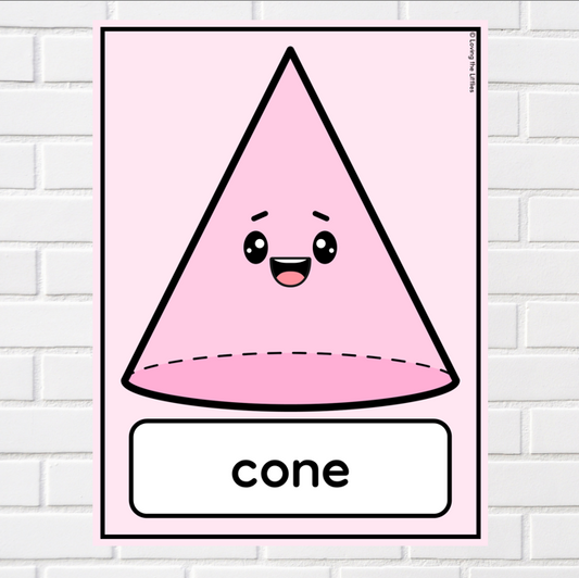 Cute 3D Shape Posters for the Classroom