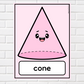 Cute 3D Shape Posters for the Classroom