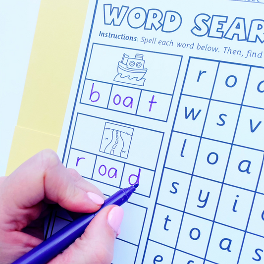 Find It! Vowel Teams Word Search Worksheets | Long Vowel Spelling Activities