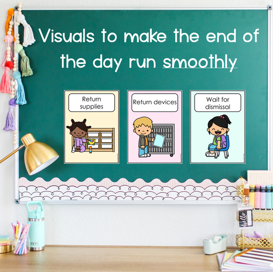 End of the Day Routines | Dismissal Cards | Pack Up Posters