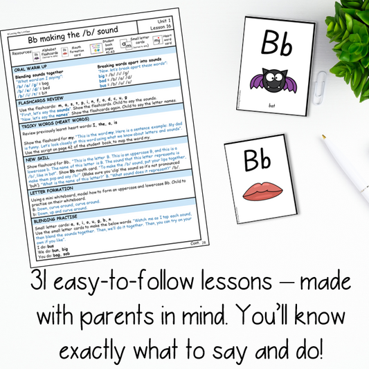 Supporting Little Readers Pack | Help your child with reading | A pack made for parents and guardians