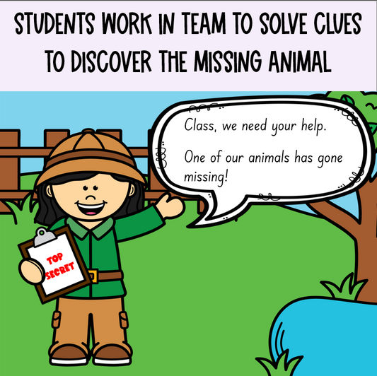 The Case of the Missing Zoo Animal |Reading Spelling CVC Words Mystery