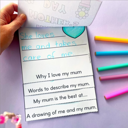 Mother’s Day Flip Book Writing Activity