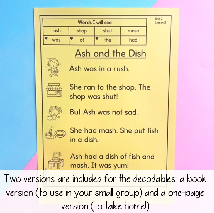 Small Reading Group Lessons for Prep/Kindergarten | Unit 2 Digraphs