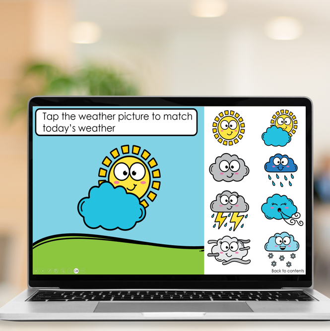 Digital Calendar Math PowerPoint for Foundation | Days Months Weather Seasons