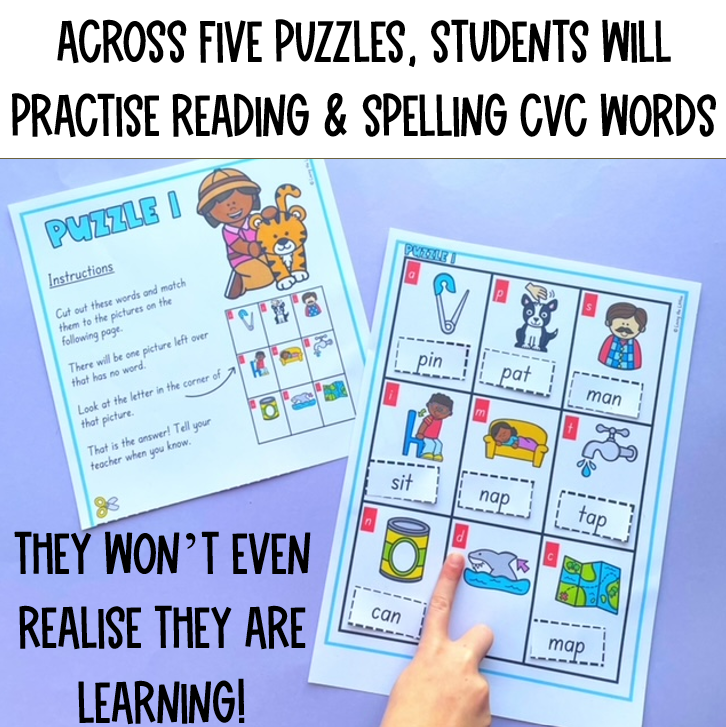 The Case of the Missing Zoo Animal |Reading Spelling CVC Words Mystery