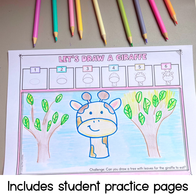 Step by Step Animal Drawing Slides | Explicit Directed Drawing Lessons