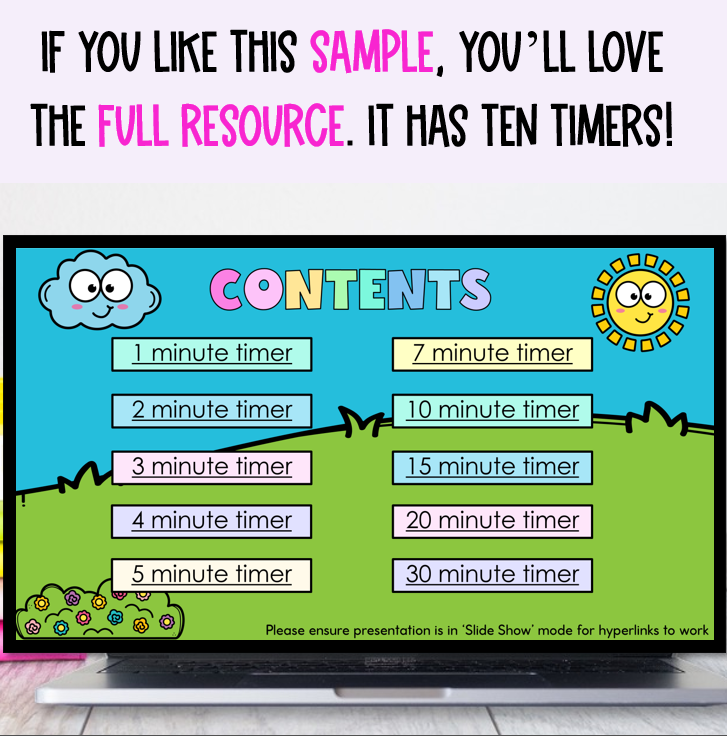Free Visual Timer | Classroom Management Countdown Timer Digital PowerPoint