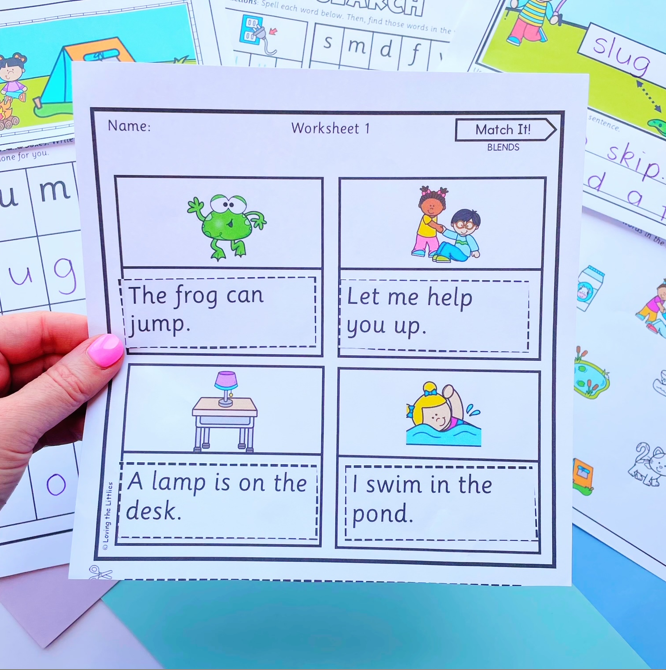 Blends Bundle | No Prep CCVC & CVCC Reading & Spelling Activities