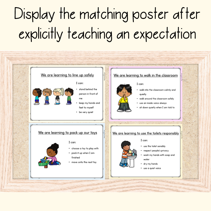 Classroom Expectation Slides | Rules and routines PowerPoint