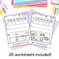 Make It! Digraph & Double Consonant Sentence Building Worksheets for Prep/Kindergarten