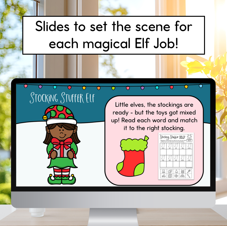 Foundation Kindergarten Christmas Activities | Elf Training Slides & Worksheets