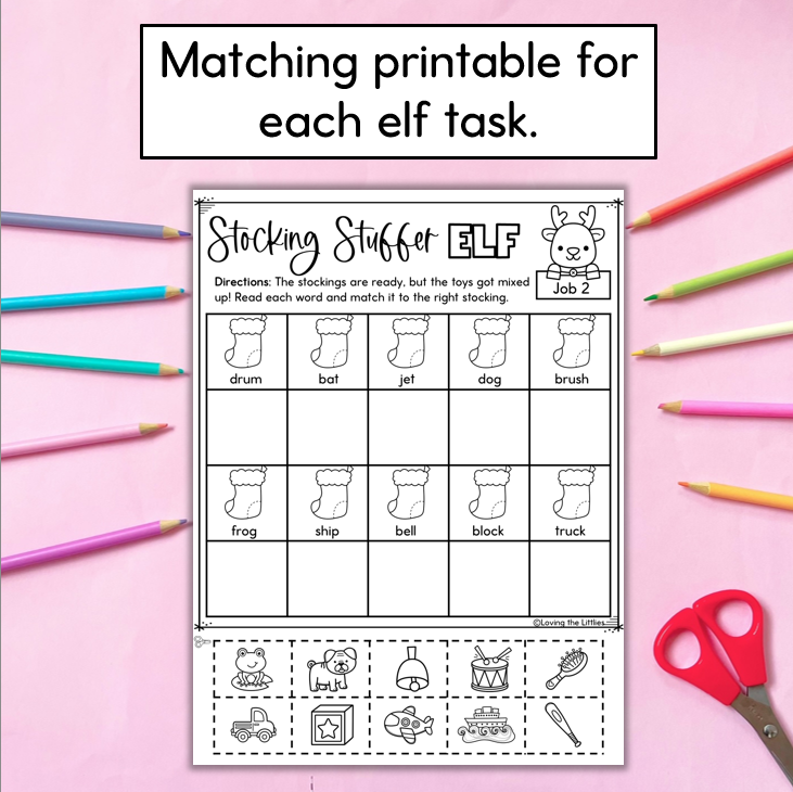 Foundation Kindergarten Christmas Activities | Elf Training Slides & Worksheets
