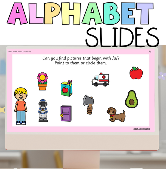 Alphabet Phonics Slides | Digital Alphabet Letter Sound PowerPoint